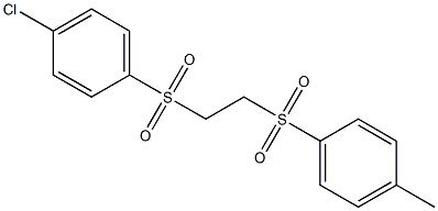 1-({2-[(4-chlorophenyl)sulfonyl]ethyl}sulfonyl)-4-methylbenzene Structure