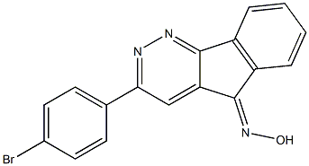 3-(4-bromophenyl)-5H-indeno[1,2-c]pyridazin-5-one oxime Structure