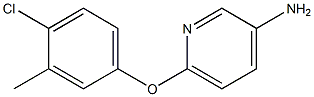 6-(4-chloro-3-methylphenoxy)pyridin-3-amine 구조식 이미지