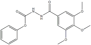 phenyl 2-(3,4,5-trimethoxybenzoyl)hydrazine-1-carboxylate 구조식 이미지