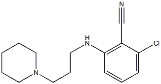 2-chloro-6-[(3-piperidinopropyl)amino]benzonitrile Structure