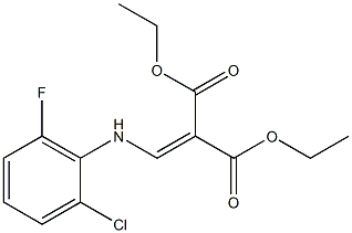 diethyl 2-[(2-chloro-6-fluoroanilino)methylidene]malonate Structure