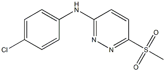 N-(4-chlorophenyl)-6-(methylsulfonyl)-3-pyridazinamine Structure