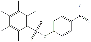 4-nitrophenyl 2,3,4,5,6-pentamethylbenzene-1-sulfonate Structure