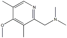 N-[(4-methoxy-3,5-dimethylpyridin-2-yl)methyl]-N,N-dimethylamine 구조식 이미지