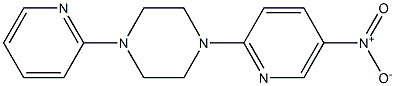 1-(5-nitro-2-pyridinyl)-4-(2-pyridinyl)piperazine 구조식 이미지