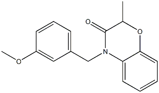 4-(3-methoxybenzyl)-2-methyl-2H-1,4-benzoxazin-3(4H)-one 구조식 이미지