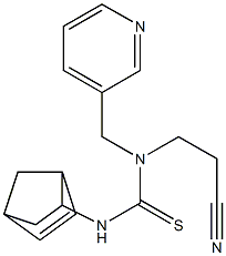 N'-bicyclo[2.2.1]hept-5-en-2-yl-N-(2-cyanoethyl)-N-(3-pyridylmethyl)thiourea 구조식 이미지