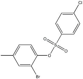 2-bromo-4-methylphenyl 4-chlorobenzene-1-sulfonate Structure