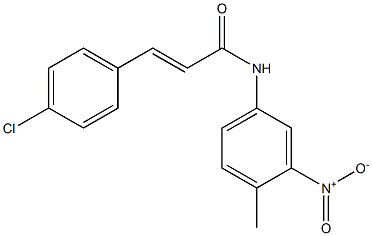 N1-(4-methyl-3-nitrophenyl)-3-(4-chlorophenyl)acrylamide Structure