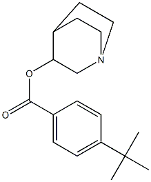 1-azabicyclo[2.2.2]oct-3-yl 4-(tert-butyl)benzoate Structure