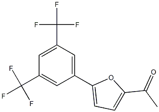 1-{5-[3,5-di(trifluoromethyl)phenyl]-2-furyl}ethan-1-one Structure