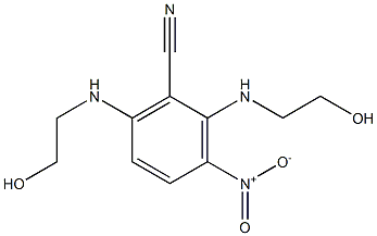 2,6-di[(2-hydroxyethyl)amino]-3-nitrobenzonitrile 구조식 이미지