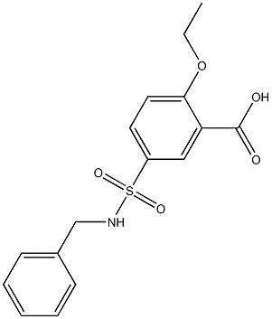 5-[(benzylamino)sulfonyl]-2-ethoxybenzenecarboxylic acid 구조식 이미지