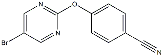 4-[(5-bromo-2-pyrimidinyl)oxy]benzenecarbonitrile Structure