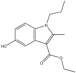 ethyl 5-hydroxy-2-methyl-1-propyl-1H-indole-3-carboxylate Structure