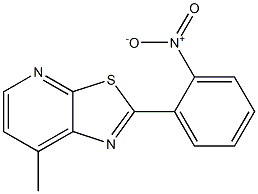 7-METHYL-2-(2-NITROPHENYL)THIAZOLO[5,4-B]PYRIDINE 구조식 이미지