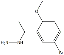 (1-(5-bromo-2-methoxyphenyl)ethyl)hydrazine Structure
