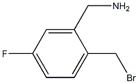 (2-(bromomethyl)-5-fluorophenyl)methanamine Structure