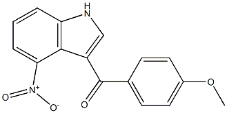 (4-methoxyphenyl)(4-nitro-1H-indol-3-yl)methanone 구조식 이미지