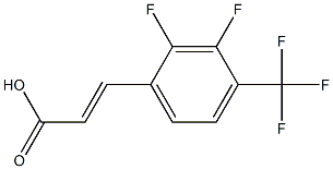 (E)-3-(2,3-difluoro-4-(trifluoromethyl)phenyl)acrylic acid Structure