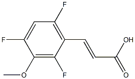(E)-3-(2,4,6-trifluoro-3-methoxyphenyl)acrylic acid Structure