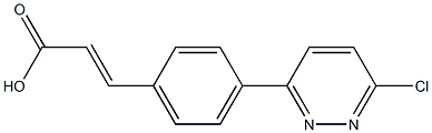 (E)-3-(4-(6-chloropyridazin-3-yl)phenyl)acrylic acid Structure