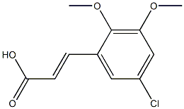 (E)-3-(5-chloro-2,3-dimethoxyphenyl)acrylic acid Structure