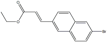 (E)-ethyl 3-(2-bromonaphthalen-6-yl)acrylate Structure
