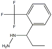 1-(1-(2-(trifluoromethyl)phenyl)propyl)hydrazine 구조식 이미지