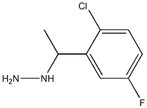 1-(1-(2-chloro-5-fluorophenyl)ethyl)hydrazine Structure