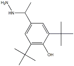 1-(1-(3,5-di-tert-butyl-4-hydroxyphenyl)ethyl)hydrazine Structure