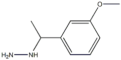 1-(1-(3-methoxyphenyl)ethyl)hydrazine Structure