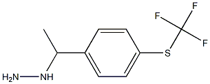 1-(1-(4-(trifluoromethylthio)phenyl)ethyl)hydrazine Structure