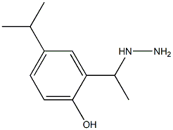 1-(1-(5-isopropyl-2-hydroxyphenyl)ethyl)hydrazine 구조식 이미지