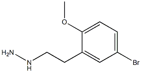 1-(5-bromo-2-methoxyphenethyl)hydrazine Structure