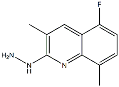 1-(5-fluoro-3,8-dimethylquinolin-2-yl)hydrazine 구조식 이미지