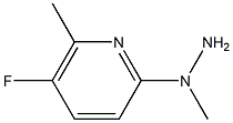 1-(5-fluoro-6-methylpyridin-2-yl)-1-methylhydrazine 구조식 이미지