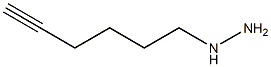 1-(hex-5-ynyl)hydrazine 구조식 이미지