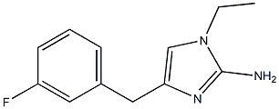 1-ethyl-4-(3-fluorobenzyl)-1H-imidazol-2-amine 구조식 이미지