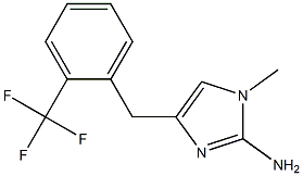 1-methyl-4-(2-trifluoromethylbenzyl)-1H-imidazol-2-amine Structure