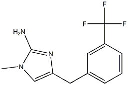 1-methyl-4-(3-trifluoromethylbenzyl)-1H-imidazol-2-amine Structure
