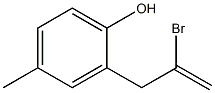 2-(2-bromoallyl)-4-methylphenol Structure