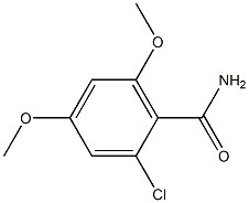 2-chloro-4,6-dimethoxybenzamide 구조식 이미지