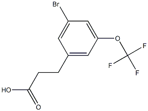 3-(3-bromo-5-(trifluoromethoxy)phenyl)propanoic acid Structure