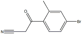 3-(4-bromo-2-methylphenyl)-3-oxopropanenitrile 구조식 이미지