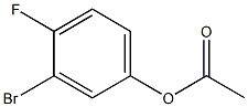 3-bromo-4-fluorophenyl acetate 구조식 이미지