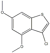 3-chloro-4,6-dimethoxybenzo[b]thiophene 구조식 이미지