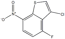 3-chloro-4-fluoro-7-nitrobenzo[b]thiophene Structure