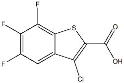 3-chloro-5,6,7-trifluorobenzo[b]thiophene-2-carboxylic acid 구조식 이미지